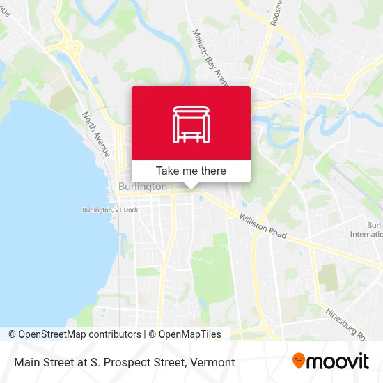 Main Street at S. Prospect Street map