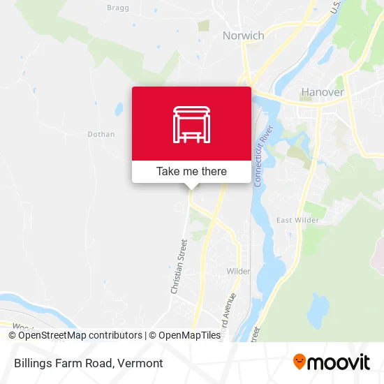 Billings Farm Road map