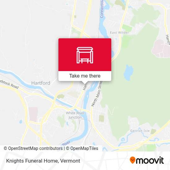 Knights Funeral Home map