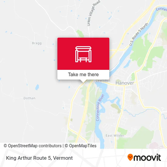 King Arthur Route 5 map