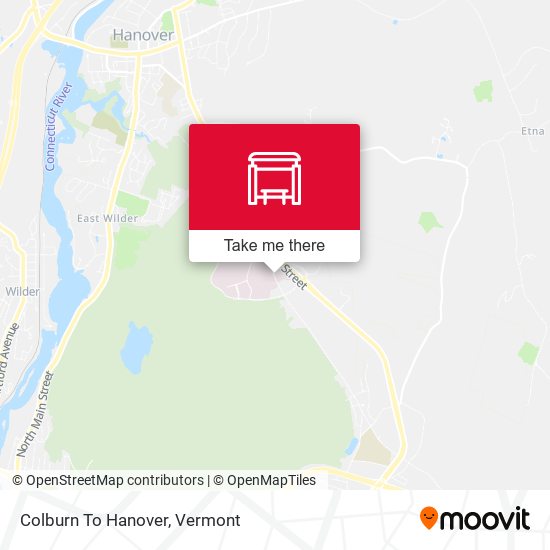 Colburn To Hanover map