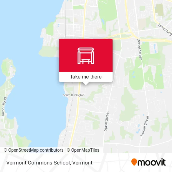Vermont Commons School map