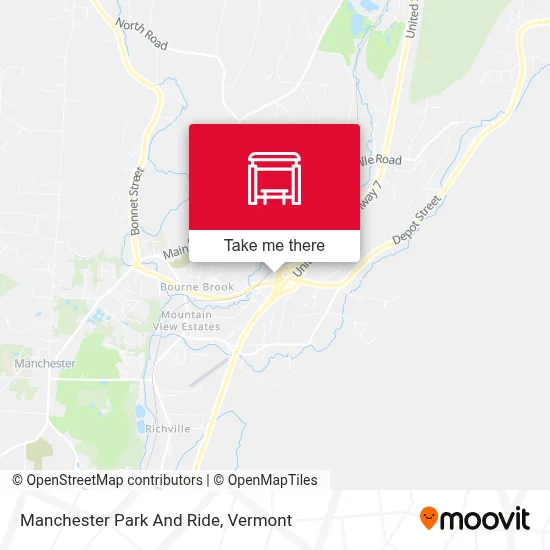 Manchester Park And Ride map
