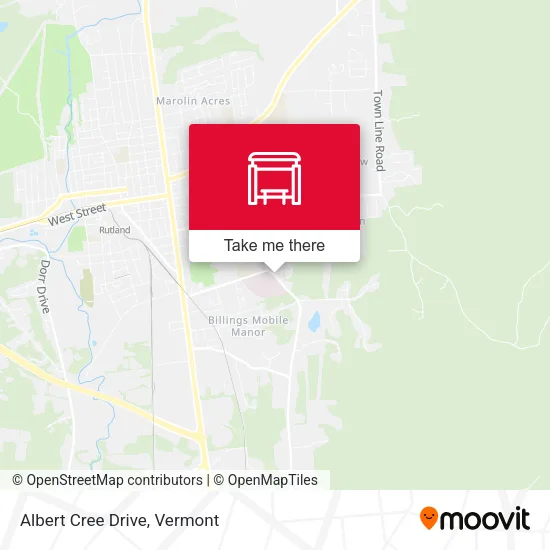 Albert Cree Drive map