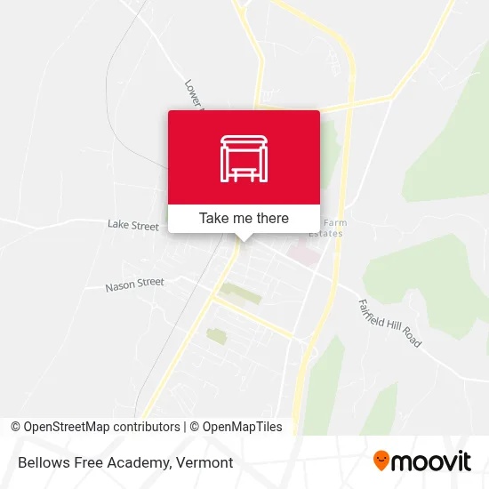 Bellows Free Academy map
