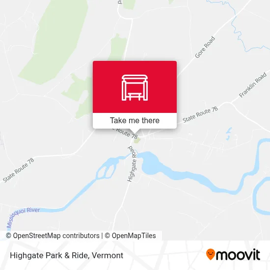 Highgate Park & Ride map