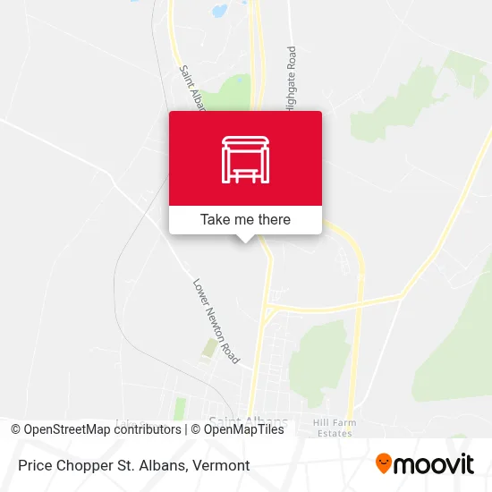 Price Chopper St. Albans map