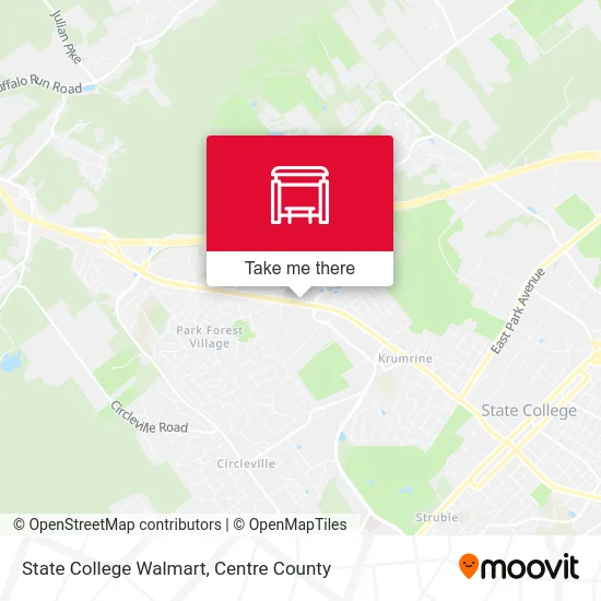 State College Walmart map