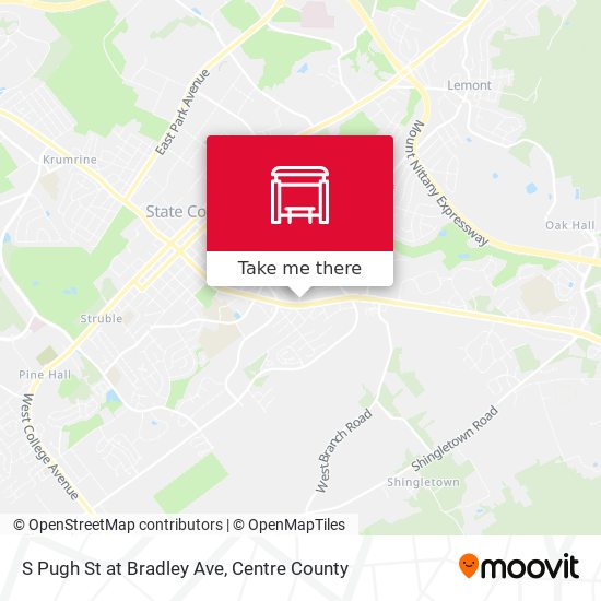 S Pugh St at Bradley Ave map