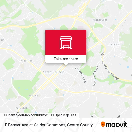 E Beaver Ave at Calder Commons map