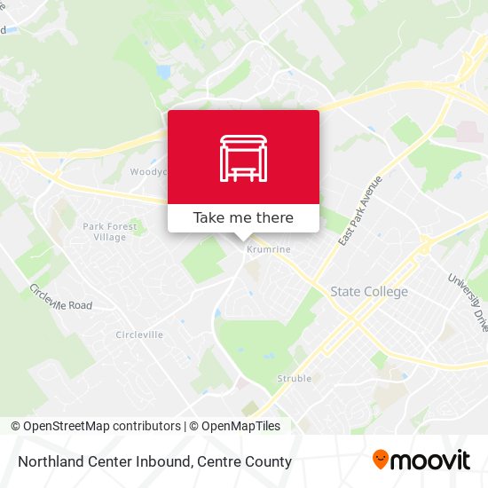 Northland Center Inbound map