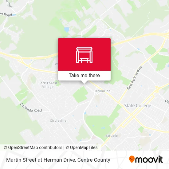 Martin Street at Herman Drive map
