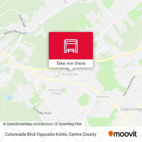 Colonnade Blvd Opposite Kohls map