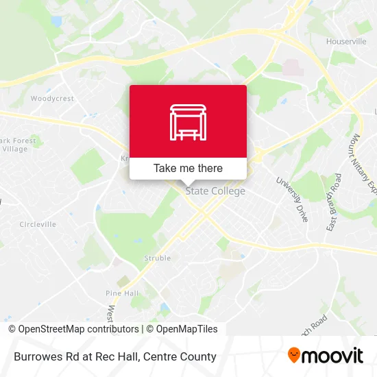 Burrowes Rd at Rec Hall map