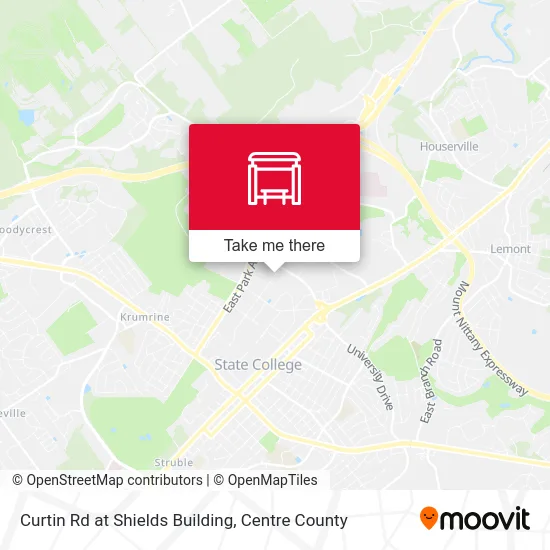 Curtin Rd at Shields Building map