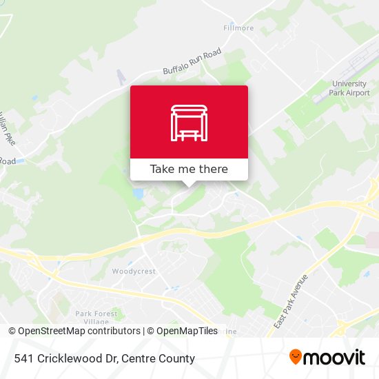 541 Cricklewood Dr map