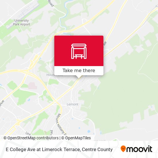 E College Ave at Limerock Terrace map