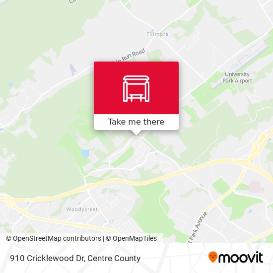 910 Cricklewood Dr map