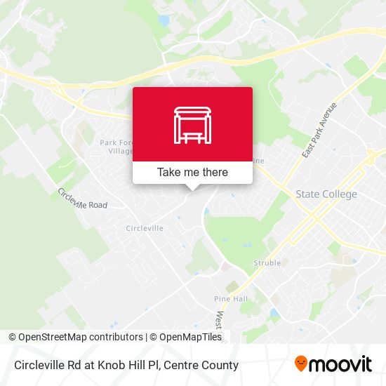 Circleville Rd at Knob Hill Pl map