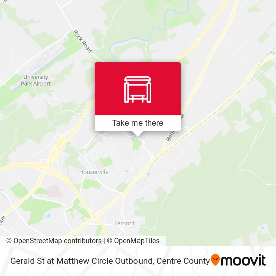 Gerald St at Matthew Circle Outbound map