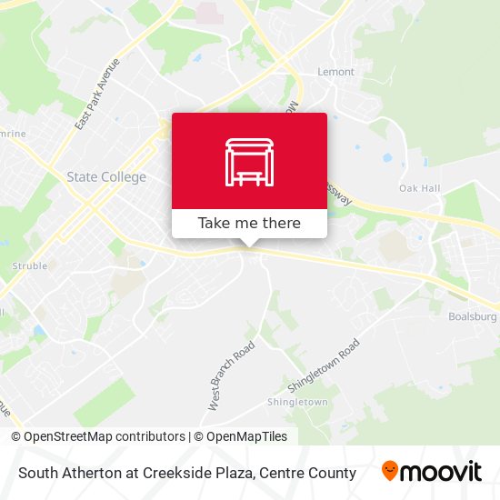Mapa de South Atherton at Creekside Plaza