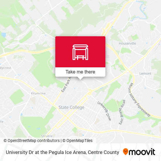 University Dr at the Pegula Ice Arena map