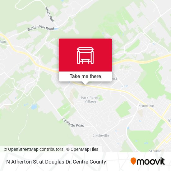N Atherton St at Douglas Dr map