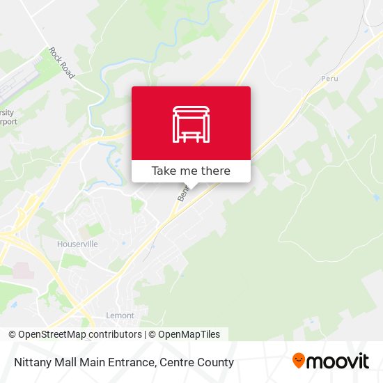 Mapa de Nittany Mall Main Entrance