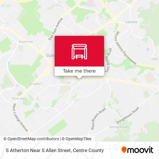 Mapa de S Atherton Near S Allen Street