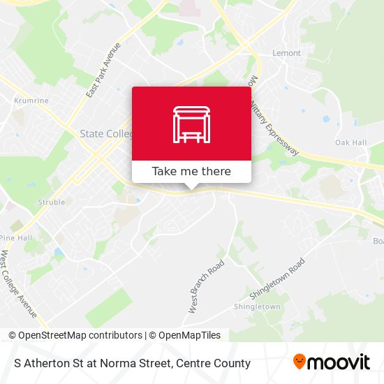 S Atherton St at Norma Street map