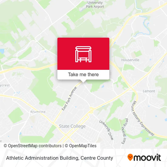 Athletic Administration Building map