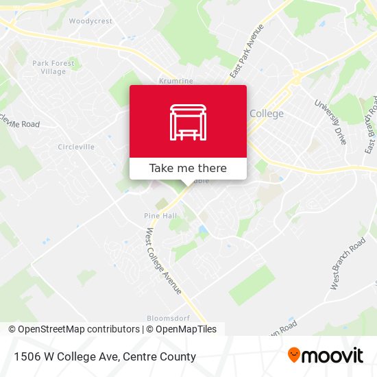 Mapa de 1506 W College Ave