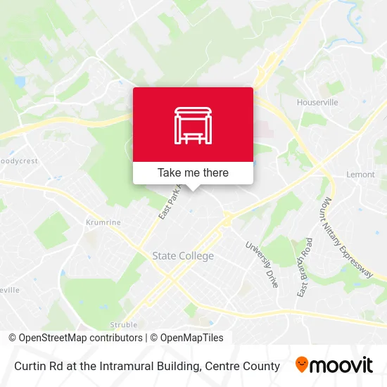 Curtin Rd at the Intramural Building map