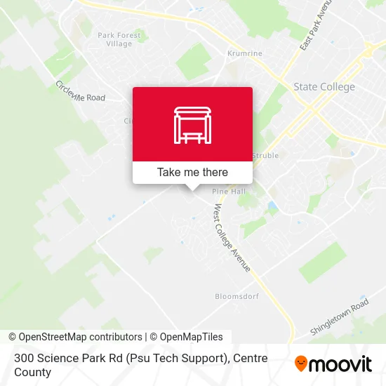 300 Science Park Rd (Psu Tech Support) map