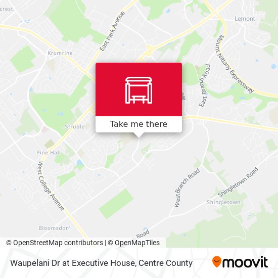 Waupelani Dr at Executive House map