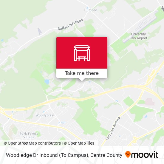 Woodledge Dr Inbound (To Campus) map