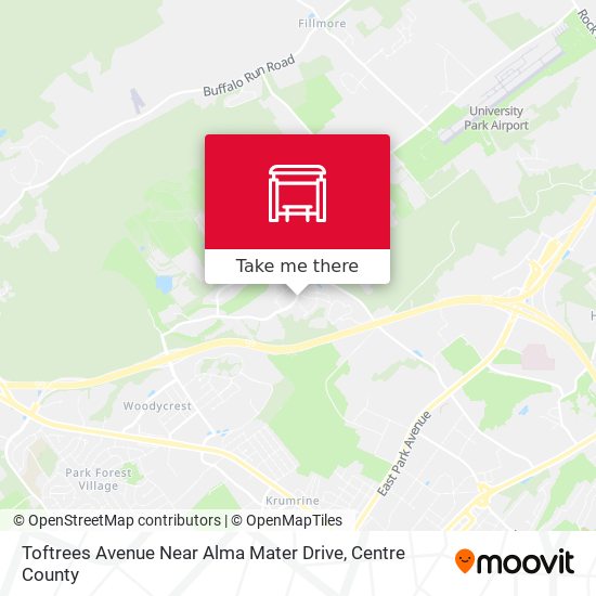 Toftrees Avenue Near Alma Mater Drive map