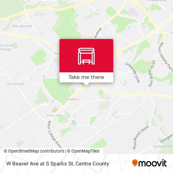 Mapa de W Beaver Ave at S Sparks St