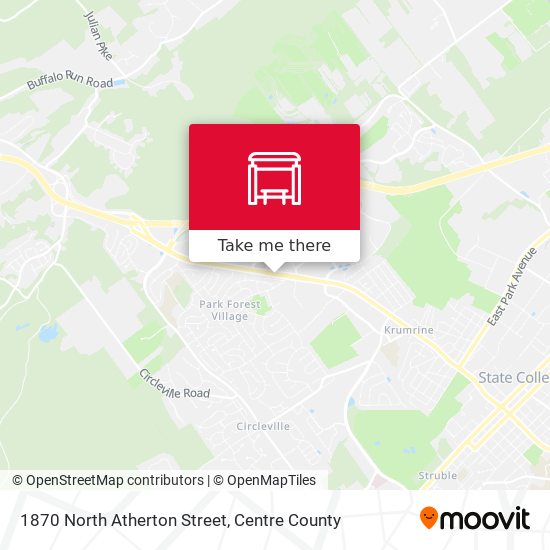 1870 North Atherton Street map