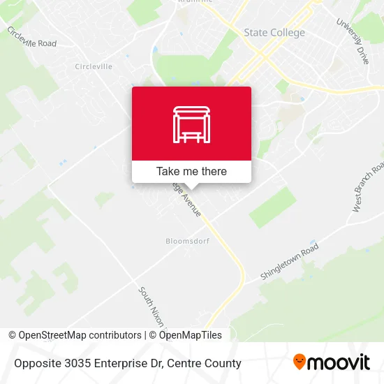Mapa de Opposite 3035 Enterprise Dr