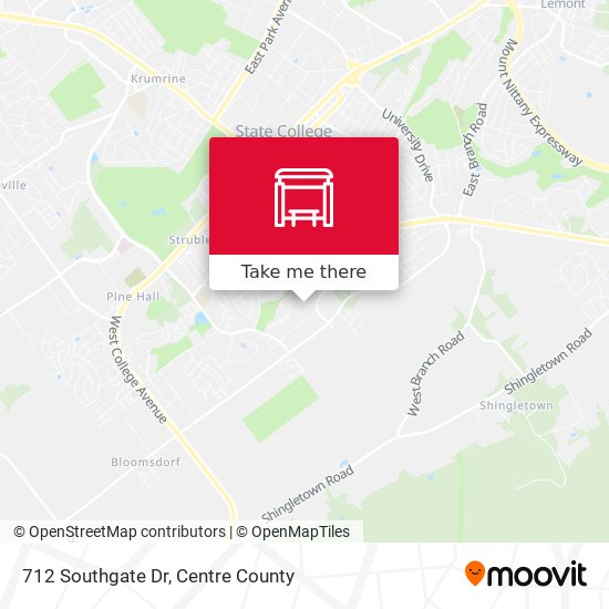 Mapa de 712 Southgate Dr