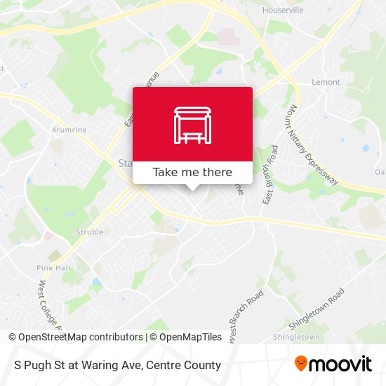 Mapa de S Pugh St at Waring Ave