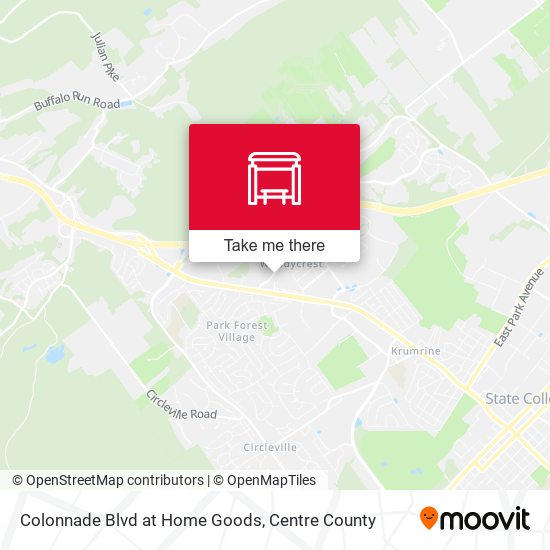 Colonnade Blvd at Home Goods map