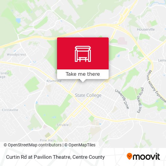 Mapa de Curtin Rd at Pavilion Theatre