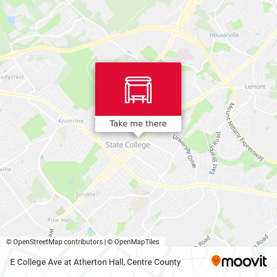 Mapa de E College Ave at Atherton Hall