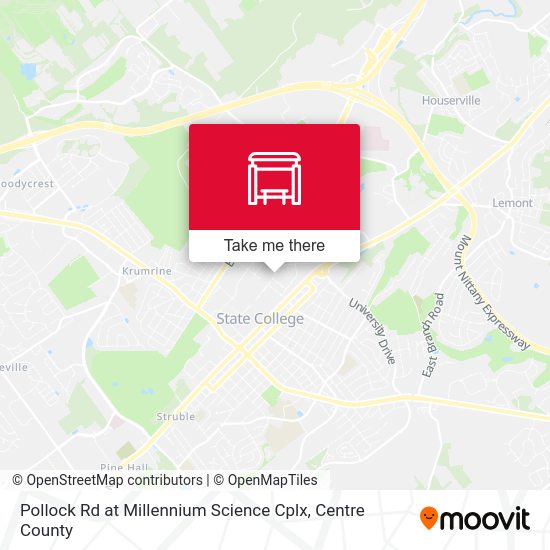 Pollock Rd at Millennium Science Cplx map