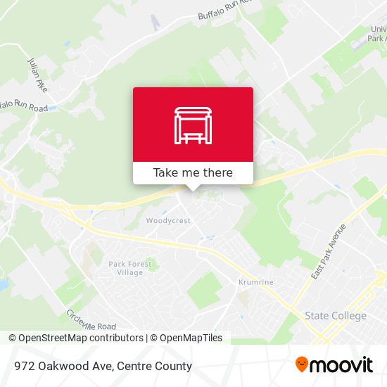 Mapa de 972 Oakwood Ave