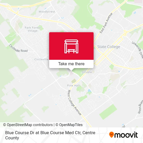 Blue Course Dr at Blue Course Med Ctr map
