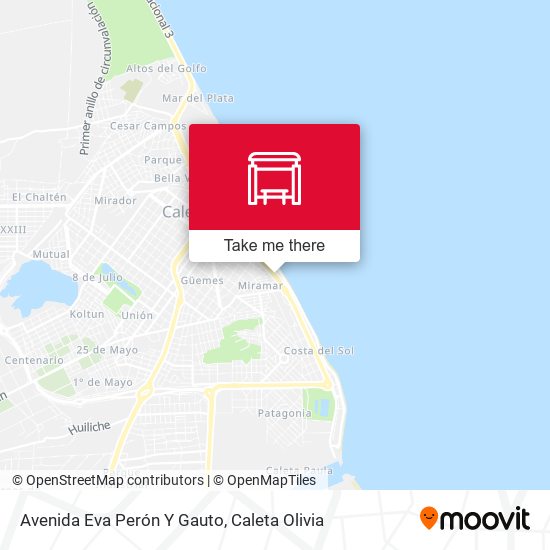 Avenida Eva Perón Y Gauto map