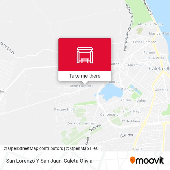 San Lorenzo Y San Juan map